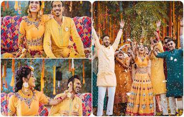 Yuzvendra Chahal-Dhanashree Verma’s Haldi Pictures: युजवेंद्र चहल आणि धनश्री वर्माच्या हळद सेरेमनीचे फोटो पाहून तुमच्याही चेहऱ्यावर हसू फुलेल, पाहा हे खास Photos