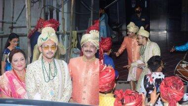 Aditya Narayan's Baraat Photos and Video: आदित्य नारायण वरात घेऊन निघाला आपली 'दुल्हनियां' श्वेता अग्रवाल ला घ्यायला, पाहा धमाल व्हिडिओ आणि फोटोज