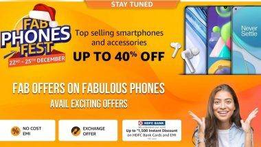 Amazon Fab Phones Fest Sale 2020 सेलला 22 डिसेंबर पासून सुरुवात; Smartphones आणि Accessories वर 40% सूट