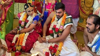 Vijay Shankar Gets Married: SRH संघाचा अष्टपैलू विजय शंकर याचं 'शुभमंगल सावधान', मंगेतर वैशाली विश्वेश्वरनशी बांधली लग्नगाठ