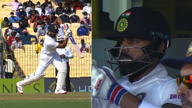 IND vs ENG 2nd Test 2021: रोहित शर्माच्या परफेक्ट कव्हर ड्राइव्हने विराट कोहली इम्प्रेस, पहा व्हिडिओ