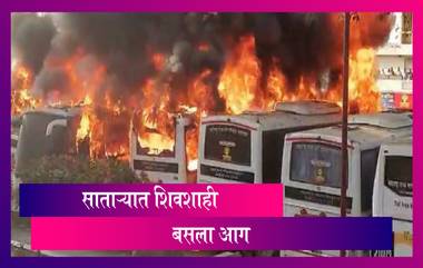 Shivshahi Bus Fire At Satara: साताऱ्यात सहा शिवशाही बसला आग; पोलिसांकडून एकाला अटक