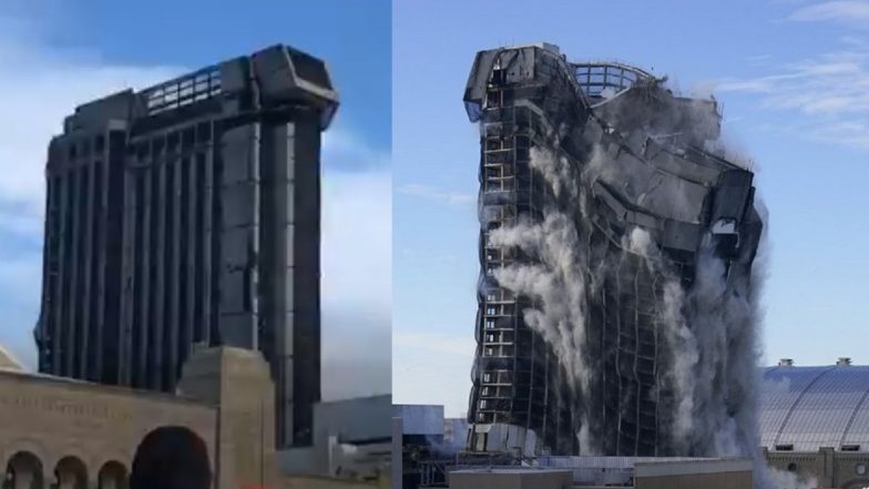 Atlantic City: डायनामाइटच्या मदतीने पाडले गेले डोनाल्ड ट्रंप यांचे 34 मजली Trump Plaza Hotel; कॅसिनो पाडताना बघण्यासाठी लोकांनी मोजले 40 हजार रुपये (Watch Video)