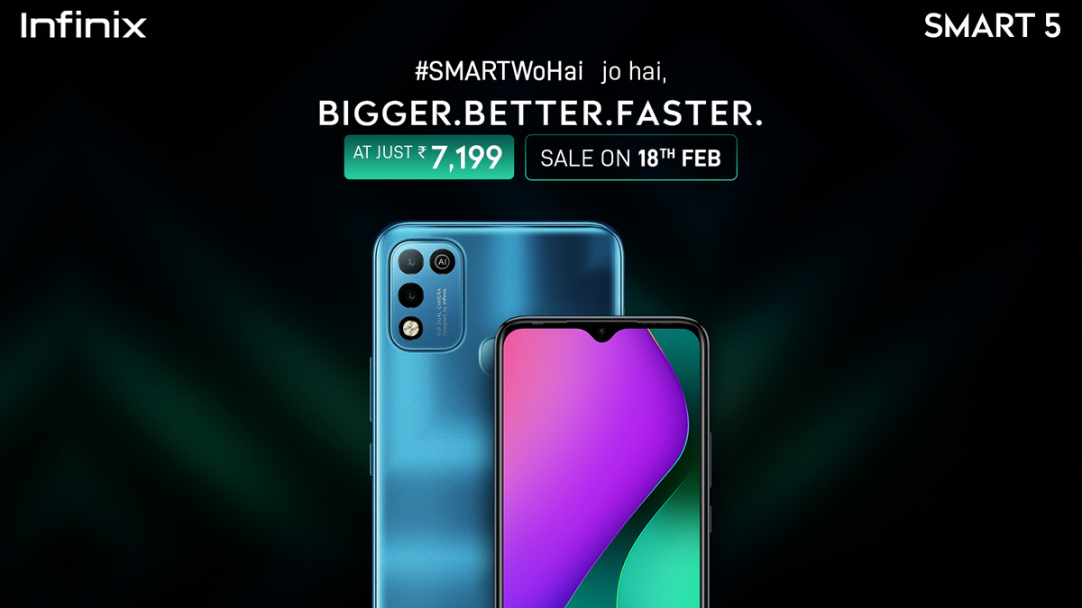 भारतात लाँच झाला Infinix Smart 5 स्मार्टफोन, 6000mAh बॅटरी असलेल्या या फोनची किंमत ऐकून तुम्हाला बसेल सुखद धक्का