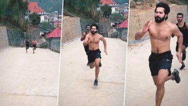 Bhediya सिनेमाच्या सेट वरुन Varun Dhawan चा Running Video आला समोर; पहा अभिनेत्याचा डॅशिंग अंदाज