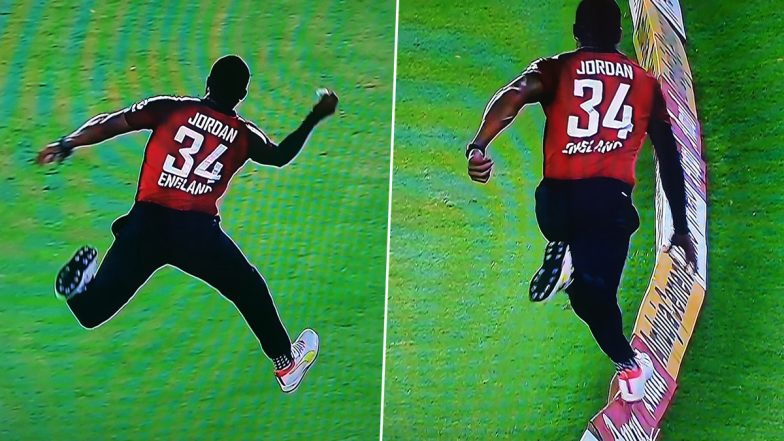 IND vs ENG 5th T20I 2021: Chris Jordan ने बाउंड्री लाईनवर घेतला अविश्वसनीय कॅच, व्हिडिओ करेल हैराण