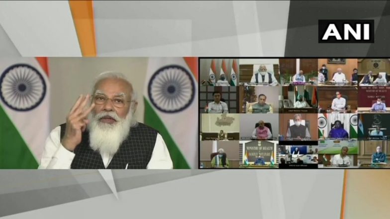 Coronavirus in India: भारतातील कोरोनाची दुसरी लाट रोखण्यासाठी आज पंतप्रधान नरेंद्र मोदी यांनी देशवासियांसह राज्यांच्या प्रमुखांना दिला 'हा' सल्ला