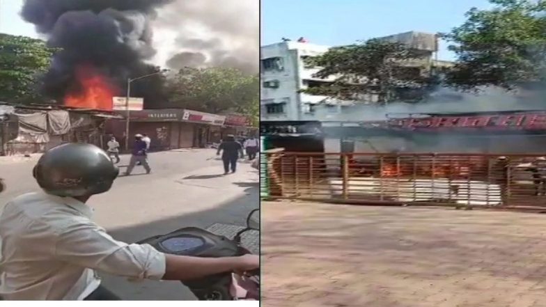 Goregaon Fire: मुंबईत गोरेगाव पश्चिम भागात 7 कपड्यांच्या दुकानांना आग; अग्निशमन दलाचे आगीवर नियंत्रण मिळवण्याचे प्रयत्न सुरू