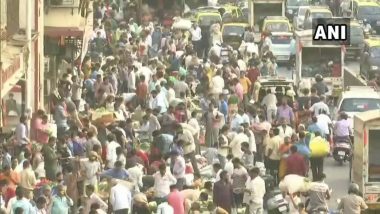 Maharashtra: मुंबईतील दादर मार्केटमध्ये आज सकाळी प्रचंड गर्दी