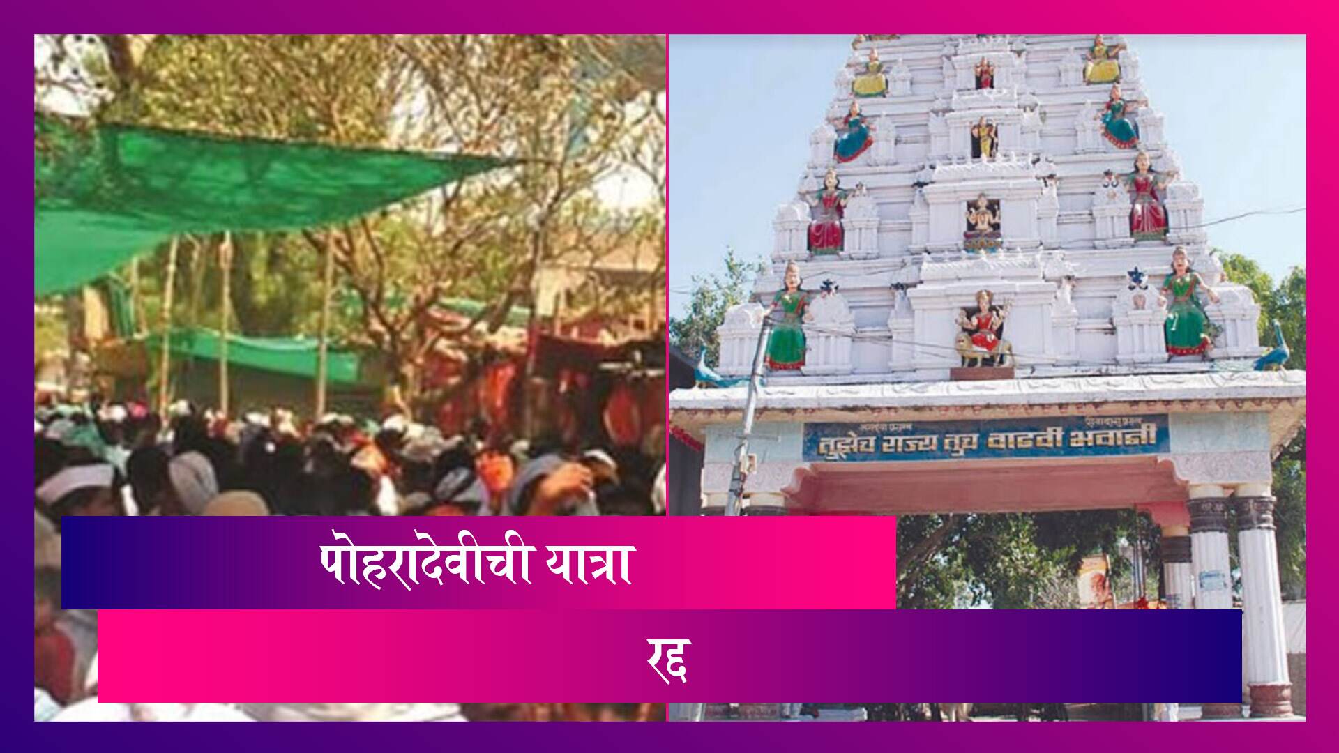 Poharadevi Yatra 2021: कोविडमुळे यंदाची पोहरादेवीची यात्रा रद्द; भाविकांसाठी जिल्ह्याच्या सीमा राहणार बंद