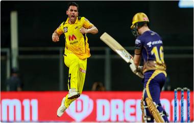 KKR vs CSK IPL 2021: दीपक चाहरने केला कहर; चेन्नईचा कोलकातावर 18 धावांनी धमाकेदार विजय; आंद्रे रसेल-पॅट कमिन्सचे अर्धशतक व्यर्थ