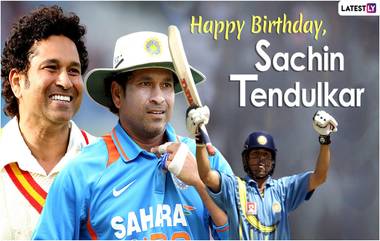 Sachin Tendulkar Birthday Wishes & HD Images: मास्टर-ब्लास्टरच्या 48व्या वाढदिवसानिमित्त शुभेच्छा देण्यासाठी खास मराठी संदेश, Greetings व HD फोटो!