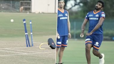 IPL 2021: बुमबुम इज बॅक! मुंबई इंडियन्सच्या नेट्समध्ये Jasprit Bumrah ची धमाल, आयपीएलपूर्वी संघांना दिली चेतावणी (Watch Video)