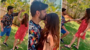 Rahul Vaidya ने Disha Parmar सोबत शेअर केला रोमँटिक व्हिडिओ; सिंगरने सुंदर अंदाजात घेतले चुंबन