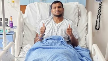 T Natarajan Injury Update: टी नटराजन याच्या गुडघ्यावर शस्त्रक्रिया; वैद्यकीय कर्मचारी, बीसीसीआय आणि चाहत्यांचे मानले आभार