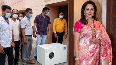 Hema Malini ने कोरोना रुग्णांसाठी मथुरेत लावली Oxygen Enhancer Machine, ट्विटरवर फोटोज शेअर करुन दिली माहिती