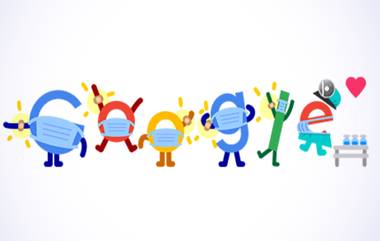 Covid Vaccine Google Doodle: कोव्हिडची लस टोचून घ्या आणि सुरक्षित व्हा हा संदेश देण्यासाठी गूगलचं खास डूडल