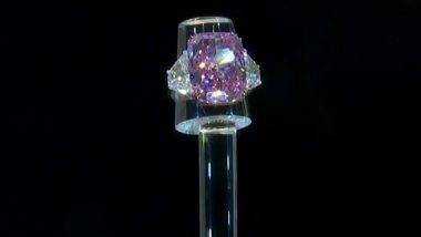 Largest Ever Purple-Pink Diamond: सर्वात मोठ्या पर्पल पिंक डायमंड 'द सकुरा' चा 213 कोटींना लिलाव; हिऱ्यांची चमक पाहुन व्हाल अचंबित