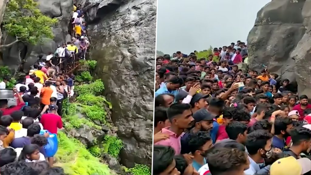 Palghar: विकेंडला Asheri Fort वर पर्यटकांची तोबा गर्दी (Watch Video)