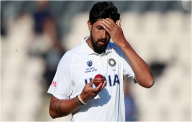 IND vs ENG Series 2021: इंग्लंडविरुद्ध कसोटी मालिकेपूर्वी टीम इंडियाला जोर की झटका, Ishant Sharma याच्या बोटाला घातले टाके