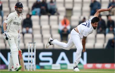 IND vs NZ WTC Final 2021: इशांत-शमीची भेदक गोलंदाजी; लंचपर्यंत न्यूझीलंडचा 135 धावांवर अर्धा संघ तंबूत, Kane Williamson याची संयमी बॅटिंग