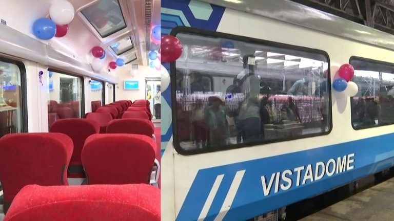 Mumbai-Pune Deccan Express Special Train आज पहिल्यांदा Vistadome Coach सह धावली;  पहा फोटोज