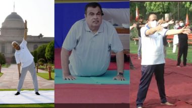 Yoga Day 2021: केंद्रीय आरोग्यमंत्री Dr Harsh Vardhan,राष्ट्रपती Ramnath Kovind ते Nitin Gadkari यांनी आज योगाभ्यास करत  दिल्या नागरिकांना योग दिनाच्या शुभेच्छा