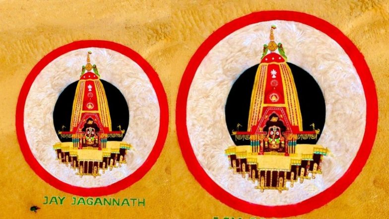 World's Biggest Sand Art of Chariot: वाळू शिल्पकार सुदर्शन पट्टनाईक यांनी पुरी येथील समुद्रकिनाऱ्यावर साकारले जगातील सर्वात मोठे रथाचे सॅन्ड आर्ट