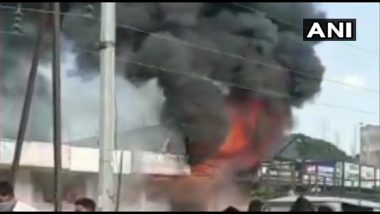 Aurangabad Fire: औरंगाबादमध्ये प्लास्टीच्या वस्तूंनी भरलेल्या गोडाऊनला आग