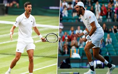 Wimbledon 2021: नोवाक जोकोविचची 7 व्या विम्बल्डन फायनलमध्ये धडक, Matteo Berrettini याच्याशी रंगणार विजेतेपदाची लढत