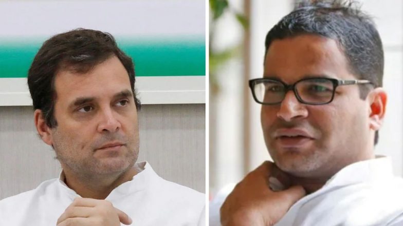 निवडणूकीचे रणनीतिकार प्रशांत किशोर राहुल गांधी यांच्या भेटीला, प्रियंका गांधी यांच्याह हरिश रावत उपस्थितीत
