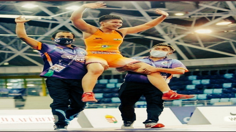 Priya Malik Wins Gold Medal: प्रिया मलिकने हंगेरीमध्ये झालेल्या जागतिक कुस्ती स्पर्धेत पटकावलं सुवर्णपदक