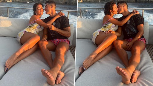 Cristiano Ronaldo आणि Georgina Rodriguez यांचा आलिशान Yatch वरील हॉट किसच्या फोटोसह व्हिडिओ व्हायरल