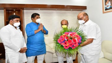 CM Basavaraj Bommai & Sharad Pawar: शरद पवार आणि कर्नाटकचे मुख्यमंत्री बसवराज बोम्मई यांच्यात बंगळुरु येथे भेट