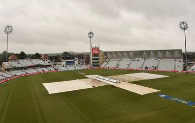 IND vs ENG 1st Test Day 5: नॉटिंगहममध्ये पावसाची संतत धार सुरु, दुसऱ्या सत्राचा खेळही लांबणीवर