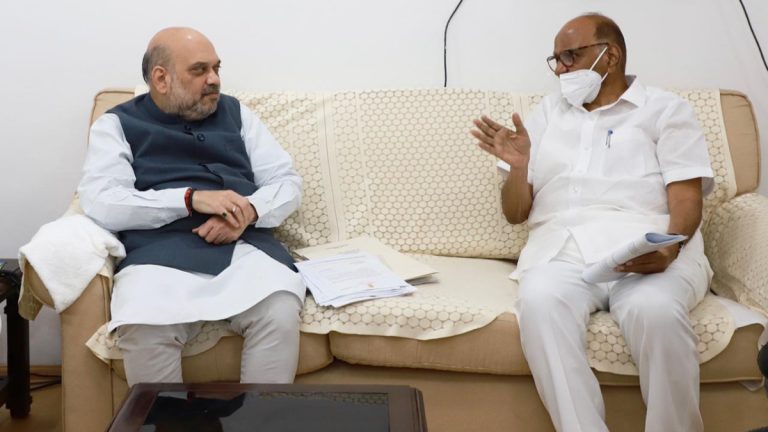 Sharad Pawar meets Amit Shah: शरद पवार यांनी सांगितला अमित शाहा यांच्यासोबतच्या बैठकीचा तपशील