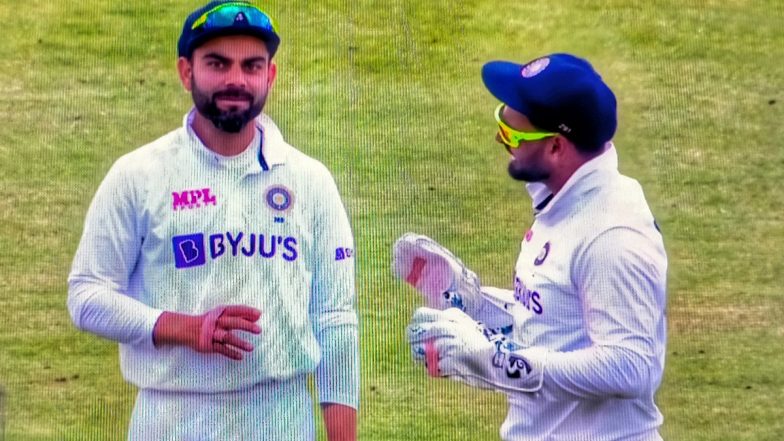 IND vs ENG 1st Test Day 1: रिषभ पंतने DRS घेण्यासाठी विराट कोहलीला पटवले; कॅच व स्टंप आऊट न करता भारताला मिळवून दिले मोठे यश, व्हिडिओ पाहून म्हणाल वाह!