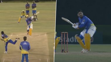 IPL 2021: ‘माही मार रहा है’! MS Dhoni याची सराव सामन्यात तुफान फटकेबाजी, मुंबई इंडियन्सला धोक्याचा इशारा (Watch Video)