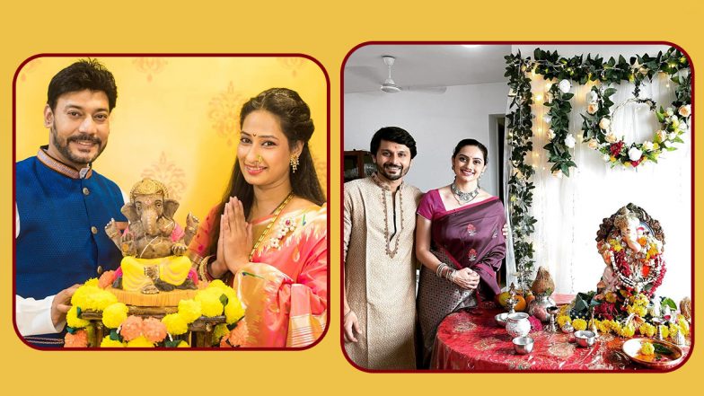 Ganesh Chaturthi 2021: अभिनेत्री Mrunmayee Deshpande ते Sonalee Kulkarni यांची घरी बाप्पा विराजमान; पहा फोटोज