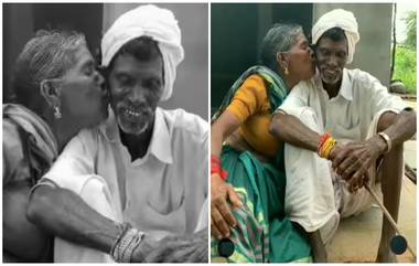 Uncle Aunty Kiss Video: अस्सल प्रेम कधीच संपत नाही! काकींनी घेतले काकांचे चुंबन, कोण लाजले? पाहा व्हिडिओ