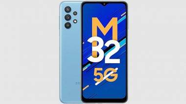 Samsung Galaxy M32 5G स्मार्टफोनचा पहिला ऑनलाईन सेल आजपासून सुरु; 'या' साईट्सवरुन करु शकता खरेदी