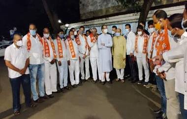 BJP Corporators Joins Shiv Sena: मोठी बातमी! जळगावात भाजपला मोठा धक्का, 11 नगरसेवकांचा शिवसेनेत प्रवेश