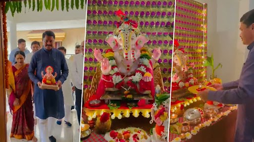 Ganeshotsav 2021: काँग्रेस प्रदेशाध्यक्ष नाना पटोले यांच्या घरी श्री गणेशाचे आगमन, पाहा व्हिडिओ