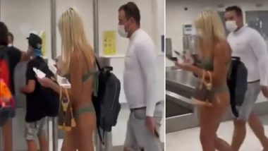 'Bikini' घालूनच महिला पोहोचली चक्क Miami विमानतळावर, व्हिडिओ होतोय व्हायरल (Watch Video)