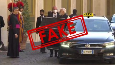 Fact Check: पंतप्रधान नरेंद्र मोदी हे फ्रान्सच्या पोप यांना भेटण्यासाठी टॅक्सीतून गेले? फोटोशॉप करण्यात आलेला फोटो सोशल मीडियात व्हायरल
