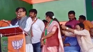 काय सांगता? भाजप मंत्री Brajendra Pratap Singh यांचा हरवलेला चष्मा चक्क महिला उमेदवाराच्या केसात; Congress ने चढवला हल्ला (Watch Video)