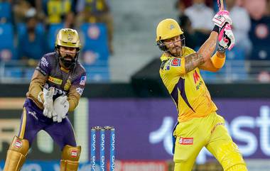 IPL 2021 Final, CSK vs KKR: फायनलमध्ये Faf du Plessis ‘वन मॅन शो’, चेन्नईची 192 धावांपर्यंत मजल; कोलकाता जेतेपदासाठी पार करावा लागणार विशाल डोंगर पार