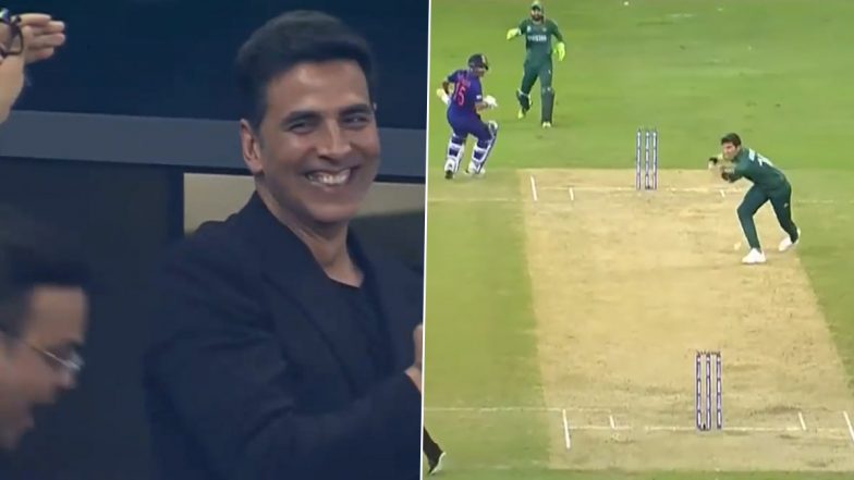 T20 World Cup 2021, IND vs PAK: शाहीन आफ्रिदी याच्या एका चुकीने टीम अभिनेता अक्षय कुमार सह टीम इंडिया चाहत्यांनी केला टाळ्यांचा गजर, पहा VIDEO
