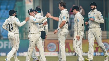 IND vs NZ 1st Test Day 2: कानपुरमध्ये Tim Southee कडून भारतीय संघाचा ‘पंच’नामा, यजमानांचा पहिला डाव 345 धावांवर आटोपला; शतकवीर श्रेयस अय्यर चमकला