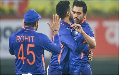 IND vs WI 3rd T20I: दीपक चाहरने Kyle Mayers याला दाखवला पॅव्हिलियनचा रस्ता, भारताला पहिलं यश